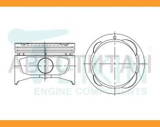 ������ (�-� 4 ��) Toyota Caldina/Carina/Celica/Corolla/�Corona 7AFE 96-01 Teikin 46277STD 46277STD ����