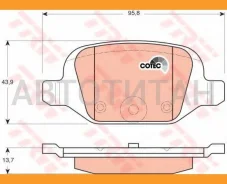 ������� ����. ���. FIAT 500 2007, 500 C 2009, Panda 2003, Punto 1999 GDB1384 ����