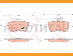������� ����. ���. FORD Focus II 11/04-/Focus C-Max 10/03-, Mazda 3/5 10/03-, Volvo S40 II/V50 01/04- BD5901, WS3201.01, NP5009, ADB01153, ADB01599, A...