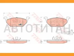 ������� ����. ���. VW Golf IV/V/Plus/VI Variant 1,4/1,6/1,8/1,9TDI 08/97-, AUDI A3 1,6 8/00-03, Skoda Oc TRW GDB1658 GDB1658 ����