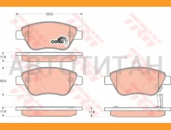 ������� �������� � Opel Corsa 1.0-1.4/1.3CDTi 06 GDB1700 858 31=FDB1920=FO827781 BD5916, WS2017.02, WS2017.03, ADB31594, 1099, 301426, 301825, 601346...