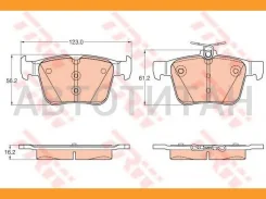 ������� �������� ������ Audi A3, VW Golf VII 1.2TSI-1.8TFSI/2.0TDI 12 GDB1957 TRW GDB1957 GDB1957 ����