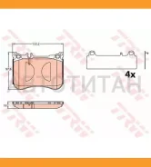 ������� ����. ���. Mercedes-BENZ S-Class W222/V222/X222 05.13- TRW GDB2144 GDB2144 ����