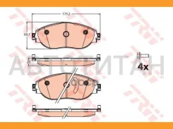 ������� ����. ���. AUDI A3 SEAT Leon Skoda Octavia/ Superb VW Golf VII/ Passat 1.0-2.0 12- TRW GDB2114 GDB2114 ����