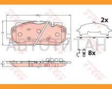 ������� ��������� �����. �������� audi a4, a5, q5, q7 2.0-3.0 dh 01.15 TRW GDB2190 GDB2190 ����