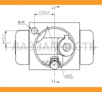 ������� ��������� ��� �/� Renault Duster (10-) 4WD ������ ������ d=19.05�� | ��� ���� | Renault Duster (10-) 4WD CF0946 ����