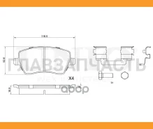 ������� ��������� ����. �������� Lada Vesta 15-, Renault Logan 07-, Duster 11- UNIO BRP20104 BRP20104 ����