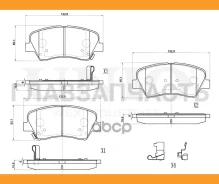 ������� ��������� ����. �������� Kia Ceed II 12-, Sorento II 09-, Hyundai Elantra V 10- UNIO BRP20402 BRP20402 ����