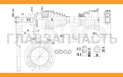 ������ � ����� �������� ����� Renault Logan 04-, Sandero 09-, Dacia Logan 04- (����/����) CVJ10001 ����