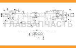 ������ � ����� �������� ����� Ford Focus II 04-, Focus C-Max 03-, C-Max 07- (����) UNIO CVJ10004 CVJ10004 ����