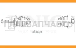 ������ � ����� �������� ����� Renault Symbol I, II 00-, Clio II 98-, Kangoo 97- (����/����) CVJ10008 ����
