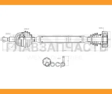 ������ � ����� �������� ������ VW Golf IV-V 97-, Audi A3 96-, Skoda Octavia (1U,1Z) 96- (����) CVJ10047 ����