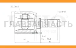 ���� ���������� Kia Sorento II 09-, Hyundai Accent II, III 99-, Getz 02- (����/����) CVJ30038 ����