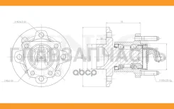 ������� ������ (� ABS) Opel Astra H 04- HUB20279 ����