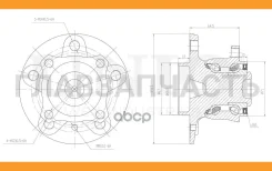 ������� ������ (� ABS) Mercedes-Benz A-Class (W169) 04-, B-Class (W245) 05- HUB20241 ����