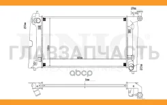 �������� ���������� ��������� Toyota Corolla (E120, E130) 01-, Corolla Verso (R10) 04-, Avensis (T250) 03- RAD10022 ����