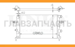 �������� ���������� ��������� Opel Astra G 97-, Zafira A 99- RAD10072 ����