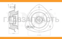 ����� ������������ �������� Subaru Forester (SF, SG) 97-, Impreza (GC-GG) 92-, Legacy (BC-BR) 89- RMP13038 ����