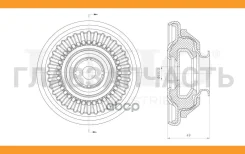 ����� ������������ �������� Opel Astra H 05-, Zafira B 05- RMP13127 ����