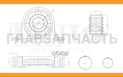 ����� ���������� ���� Mercedes-Benz Sprinter (B906, B907) 06-, VW Crafter 30-35 06-, Crafter 30-50 06- RMP15172 ����