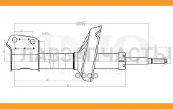 ����������� ������� �������� �������� Nissan Kubistar (X80) 03-, Renault Kangoo 97- SAB10605 ����
