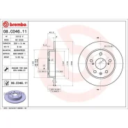 ���� ��������� ������ Suzuki (Changan) Vitara (LY) 11/15- / Suzuki S-Cross 01/22- / Suzuki Swift I Brembo 08C04611 08C04611 ����