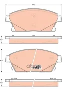 ������� ��������� �������� ������ Chevrolet: Cruze (J300) 09 -, Orlando 10 - OPEL: Astra J 09 - Vauxhall: Astra Mk VI (J) 09 - TRW ���. GDB1847 GDB184...