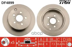 ���� ��������� ������ Toyota Prius 1.5L 03- TRW DF4899 Toyota Prius 1.5L 03- TRW ���. DF4899 DF4899 ����