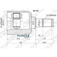 ���� (�������/ �����/ �����) Hyundai Sonata 98-13 / Kia Optima 00-05 SAT MI-703, ����� �������� MI703 ����