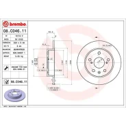 ���� ��������� ������ Suzuki (Changan) Vitara (LY) 11/15- / Suzuki S-Cross 01/22- / Suzuki Swift I Brembo 08C04611 08C04611 ����