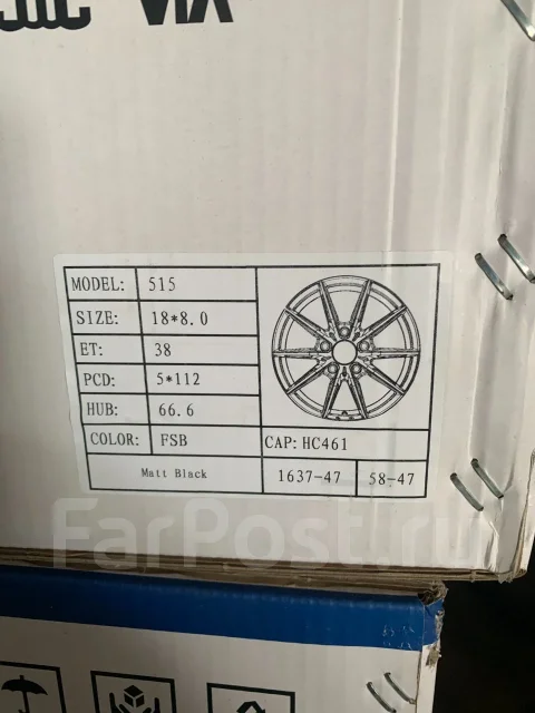 RRW RR7-S Flow Form. 8.0x18", 5x112, ET38, �� 66,6���. ����