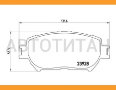 ������� �������� � Toyota Camry 2.4i/3.0i 01 P83062 884 00=D2222-01=Y02-2817 BD7522, HN479, WS3421.00, NP1017, PF1479, ADB01199, ADB01199HD, CKT19, GK...