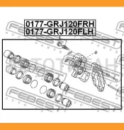 ������� ��������� �������� ����� Toyota LAND Cruiser Prado 120 GRJ12#/KDJ12#/RZJ12#/TRJ12#/VZ�J12# 2002-2009 Febest 0177GRJ120FLH 0177GRJ120FLH ����