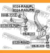 ����� ������� | ����� ��� | Acura, Hondacl YA4, Odyssey RA6, Accord CF8, Odyssey RA8, Accord CG5, T Febest 0324RA6UPL 0324RA6UPL ����
