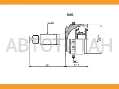 ���� ������. [ABS] 44z Mazda 6 02- [MA044A44] MA044A44 ����