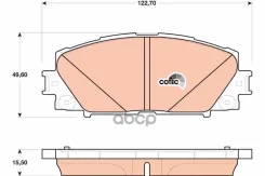 ������� ��������� �������� Lexus: CT (ZWA1_) 11- Toyota: Prius (ZVW30_) 09- TRW ���. GDB4173 GDB4173 ����
