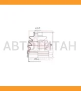 ������� ����� ������. Skoda Felicia I/II 1.3/1.6/1.9D 94-01, VW Caddy II 96-00 ASBT2080 ����