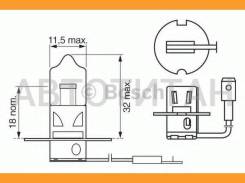 ����� H3 Standard/Werkst 55W 12V PK22s 1987302031 ����