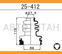 ������� ����� ����������� /27,2*69*115/ ST150, �ST160, �ST170, �ST171, �CT150, �CT170, �AT160, �ST163, �ST162, �SV10, �SV20, �SV22, �NCV10, �SV11, �SV...