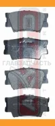 ������� ��������� ������ /WVA 24338 15,4 mm. / Akebono Toyota Aurion (V4/V5) Aalon (X3/X4) Camry (V4/V5) RAV 4 (A3/A4) Lexus ES6 (V6) HS (ANF10) AKD42...