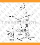 ����������� ������� ����������� ������ Toyota Land Cruiser Prado 90/4Runner 95- FG0966 ����