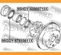 ������� ��������� 55.25x81.1x8.05x11.1 | ��� ����/��� | Toyota, Lexuscelsior UCF1, Chaser GX90, JZX9, LX90, SX90, Supra JZA80, CEL 95GDY57810811X ����