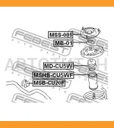 ������� ��������� ������������ Mitsubishi Lancer CS 2000-2009 MSHBCU5WF ����
