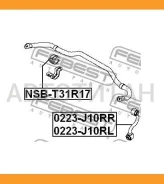 ������ ������� ������������� D17 Nissan Qashqai J10F 06- NSBT31R17 ����