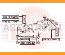 ������� ���� Toyota LAND Cruiser Prado 120 GRJ12#/KDJ12#/RZJ12#/TRJ12 0103KDJ150FC7 ����