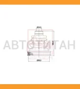 ������� ����� (�������� ��� ������) | �����/��� | Toyota/ Corolla(93-95)/24*74*100 �� ASBT129 ����