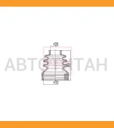 ������� ����� (�������� ��� ������) | �����/��� | Toyota/ Corolla ZZE150 2006-/20*68*81 �� ASBTINZZE15 ����