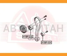 ����� �������� Hyundai Trajet Tiburon Matrix Tucson Elantra Coupe I30 Lavita / KIA SOUL Cerato Sportage Spectra Carens CEED ASVA HYBP024 HYBP024 ����
