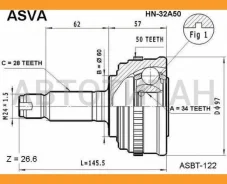 ���� ������� | ����� | Honda/ Legend KA9, Saber UA3/34*60*28 �� [HN32A50] HN32A50 ����