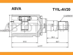 ���� ���������� (OEM-����������) | ����� ��� | Toyota/ Camry ACV3#/ MCV3# 2001-2006Toyota/ Avensis ADT25#/ AZT25 [Tyilav20] TYILAV20 ����